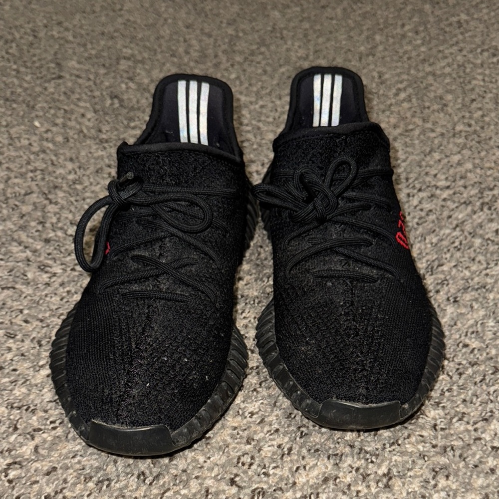 Adidas Yeezy Boost 350 Black Red - Picture 4 of 5